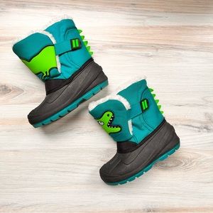 Little kid Huxley dinosaur boots, size 11
